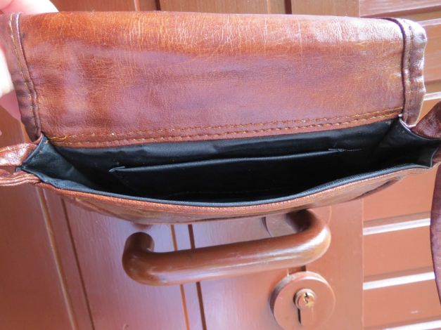 Vintage Tasche,klein,braun,Leder