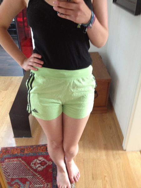 Limetten Farbende Sporthose ADIDAS 