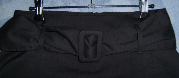 Rock von Yessica, knielang, Tulpenform, Gr. 40 Farbe: schwarz