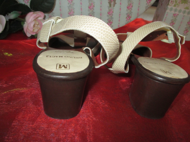 Original VINTAGE * Echt- Leder * Sandalen * Sandaletten mit Steg * Strap 