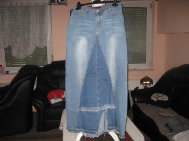 *** Langer Jeansrock ~ Stiefelrock ~ Für jede Jahreszeit *** 