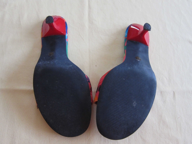 Bunte Pantoletten von Young Spirit