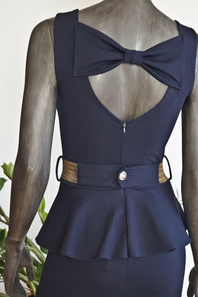 Peplum Kleid / Bodycon / Schleife