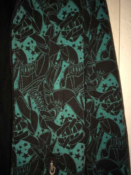 schwarz türkise Jacke / dateless