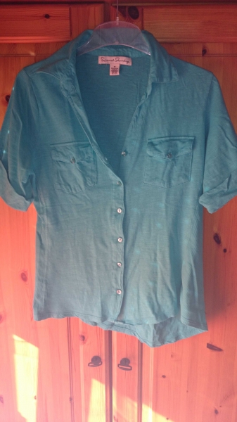 Bluse/Hemd in türkis