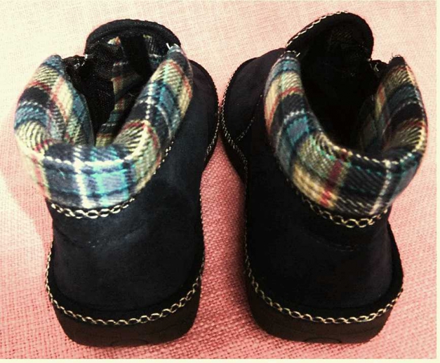 Wie Neu - AIR ON FEET Damen-Luftkissen-Hausschuhe - Größe 38 - dunkelblau