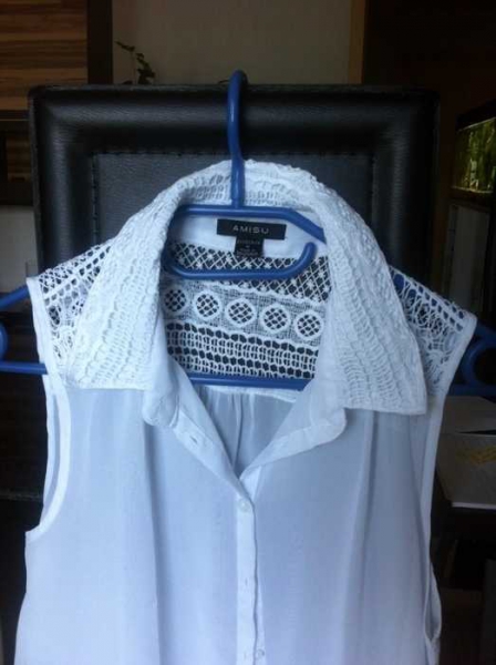 weißes Top transparent