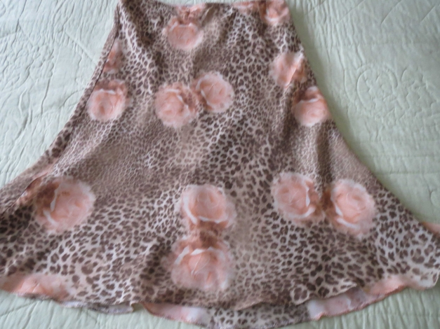 Rock und Bluse, florale Muster, Gr.38/S, Biba