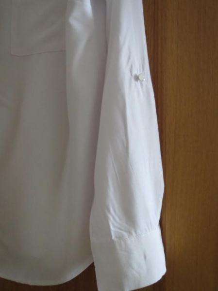 Bluse, weiß, Langarm, Neuwertig