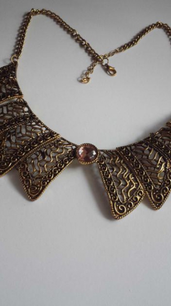 Statementkette Kette Vintage Bronze