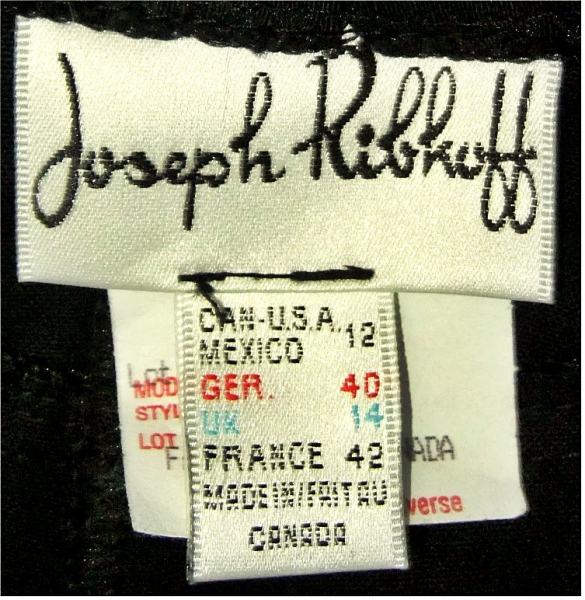 Designer Damen-Hose von Joseph Ribkoff - Mit Loch-Applikationen - schwarz mit Perlen-Muster - Größe 40