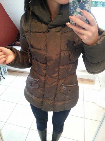 Winterjacke, Mexx, Braun/Grau