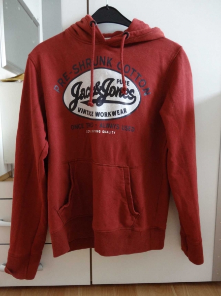 [Jack&Jones, M/L] Roter Kapuzenpulli
