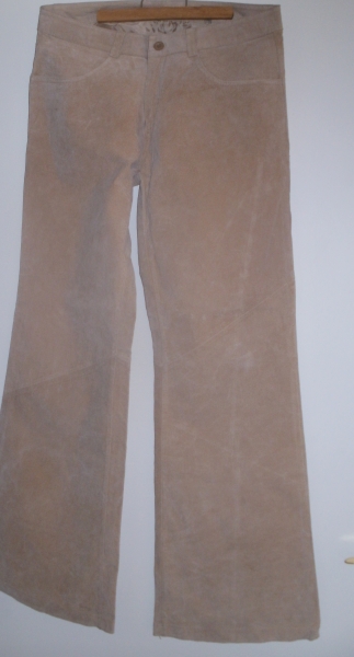 Wildlederhose,beige NEU!!