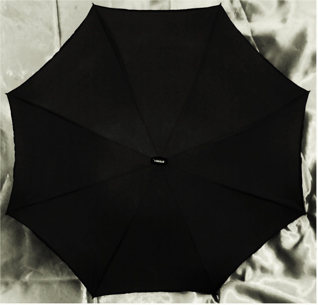 Herren-Regenschirm von Kobold - schwarz - ca. 86 cm Durchmesser