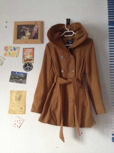 Mantel mit Stehkrangen