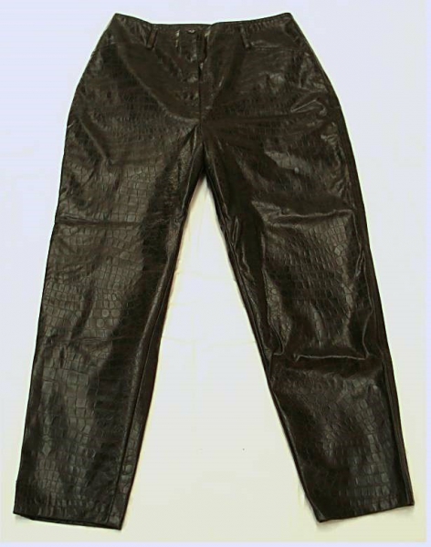 Hose von Together - Im Schlangenledermuster - dunkelbraun - Gr. 40 