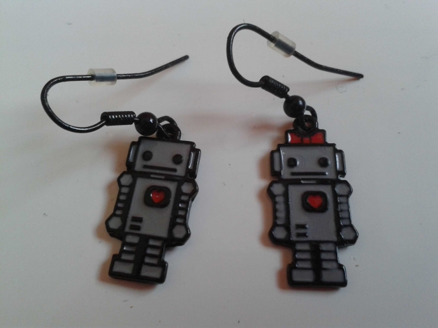 Roboter Pärchen Ohrringe