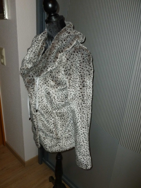 Jacke grau braun gefleckt Cosima 