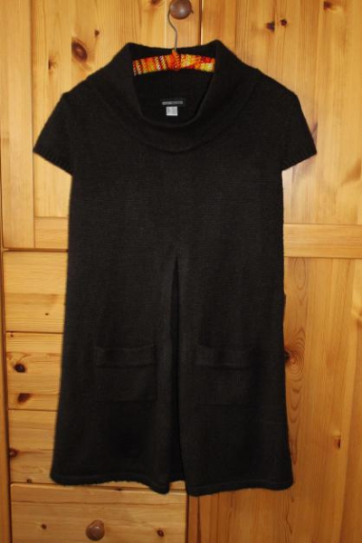 Strickoberteil Kleid braun