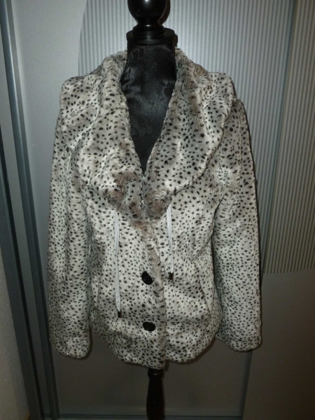 Jacke grau braun gefleckt Cosima 