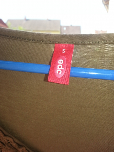 Longshirt Shirt braun Applikation Sommer Esprit