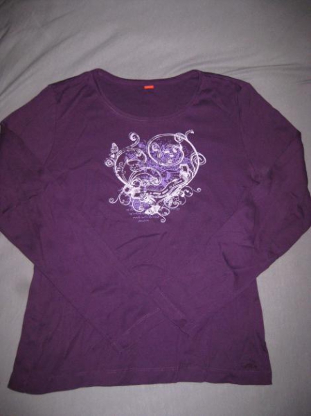 langarmshirt, lila, s.oliver