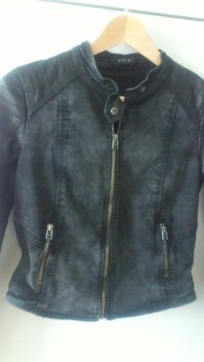 Bikerjacke, Jeans, Leder von Vila