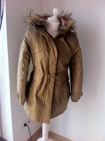 Winterjacke Parka Camel