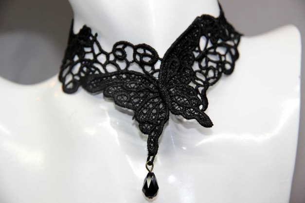  Gothic Halskette Schmetterling
