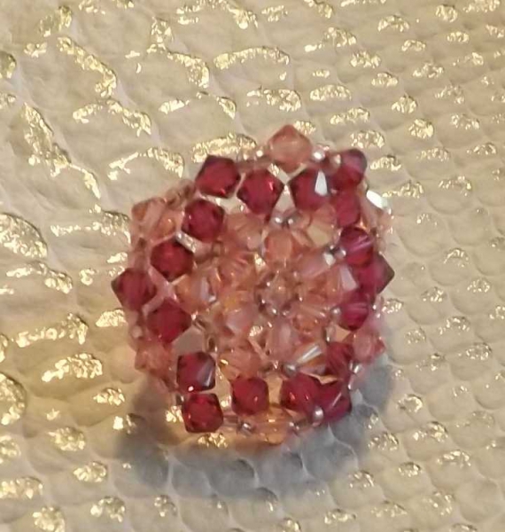 Glitzer Funkel! Perlenring RW ca 60 cm