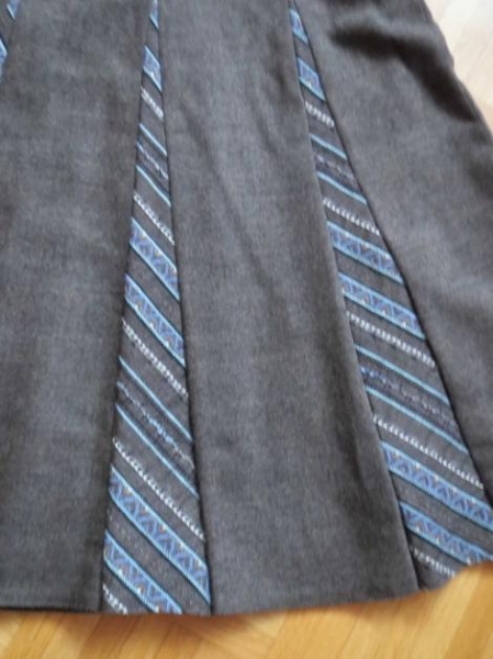 Rock(Bahnenrock),gefüttert,braun