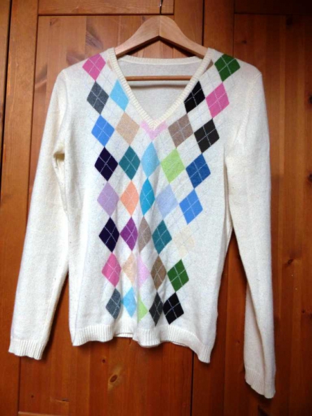 Kaschmir Pullover Burlington /Argyle Muster 36