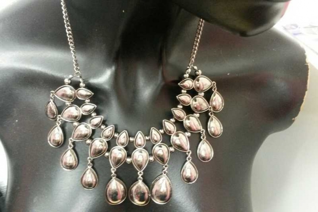 Große silberne Statement Kette - H&M - NEU