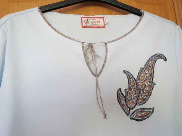 2-Teiler (Rock und Oberteil), Gr.40/42,  blau, neu