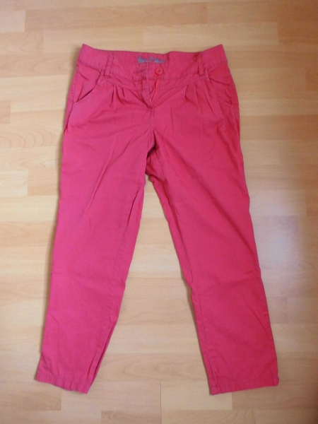 Lässige 7/8 Baumwollhose in rot Gr. 36/38