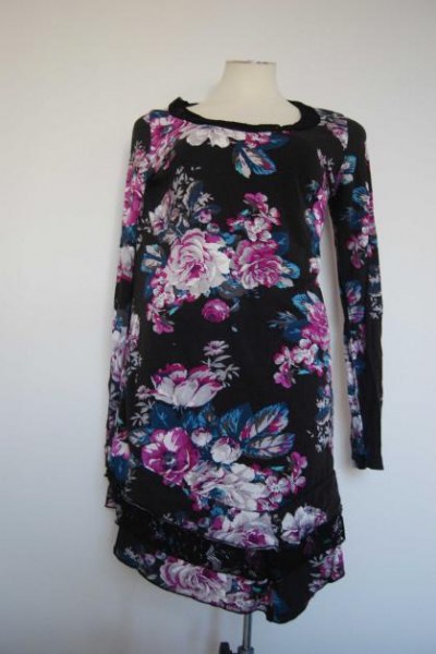 M&S Blütten Flower-Power   Oberteil Tunika Trendi