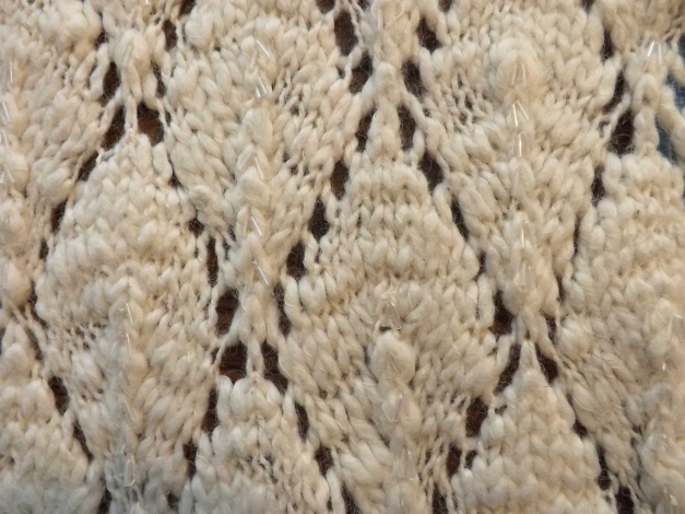 Schal PENNYBLACK wollweiß Lochmuster 