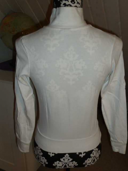 dünne Freizeitjacke / Sportjacke - weiß - Größe 32 / 34