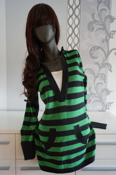 Pullover mit Kapuze Beuteltasche 2-in-1 Look ausgez. XS jedoch passend M L kleine XL Punk 36 38 40