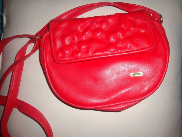 Vintage kleine rote Umhängetasche