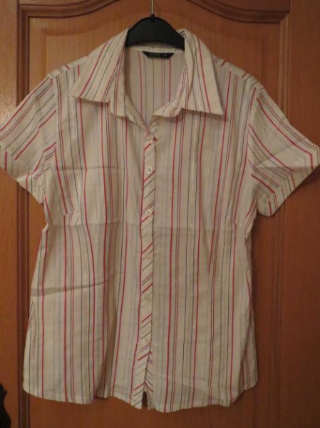 Bluse/ gestreift/ Kurzarm