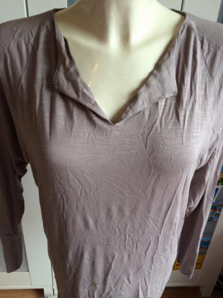 Zero langarm Shirt braun grau 