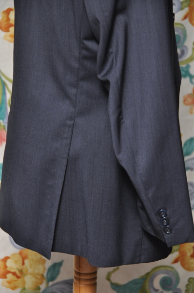 CERRUTI ANZUG edler S100´S Businessanzug Zweireiher dunkelblauer Glanz Gr. 25 50kurz Gvl