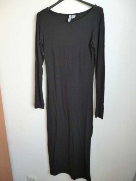 Schwarzes Kleid Jerseykleid Midikleid