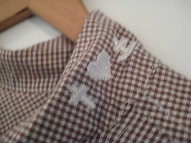 Blutsgeschwister / Blutsschwester Kleid / Sommerkleid braun weiß beige kariert mit Gürtel