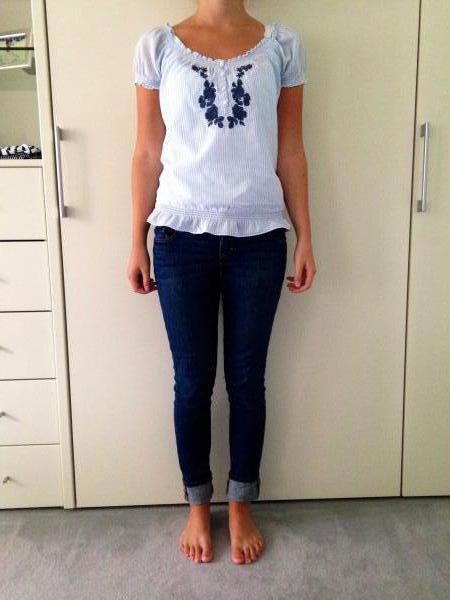 Gestreiftes Abercrombie Blüschen