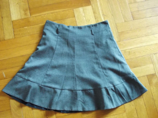 Rock Glockenrock Business grau, Gr. M, WIE NEU, knielang A-Linie, Orsay