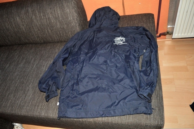 BLAUE JACKE NEU VON SIR BENNI MILES WINDBREAKER WASSERFEST ATMUNGSAKTIV