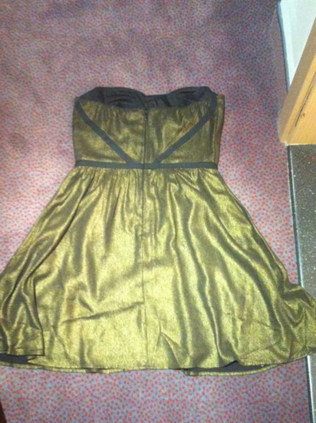 Goldenes schimmerndes Silvesterkleid Partykleid Asos